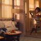 The boy’s grandmother trying to bring him out of a funk.